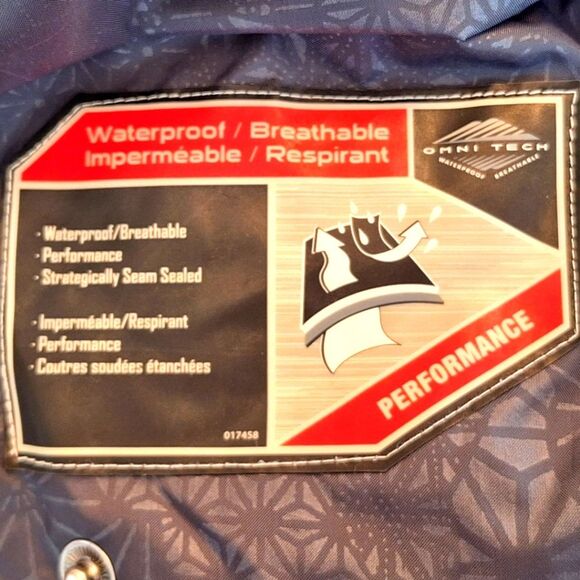 Columbia Women’s Convert Boardwear Snowboard Ski Jacket Brown Blue Snap Hood Med - Picture 14 of 16